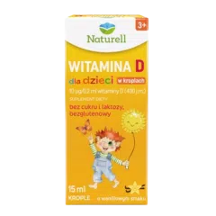 Naturell Witamina D dla dzieci, krople, 15 ml