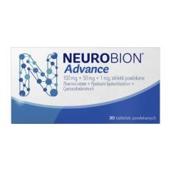 Neurobion Advance, 100 mg+50 mg+1 mg, tabl.powl., 30 szt