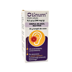 Otinum,(200 mg/g), krople do uszu,(i.row),InPh,Litwa, 10g