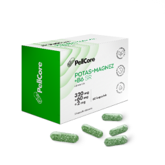 PellCore Potas + Magnez + B6 SR, kaps.twarde, 60 szt 