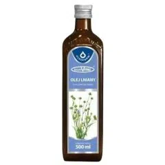 Olej lniany, tloczony na zimno,1000 ml