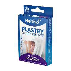 HELTISO, Plastry opatrunkowe Zestaw Rodzinny, 20 szt. 