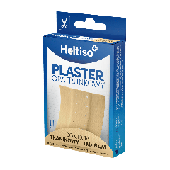 HELTISO, Plaster opatrunkowy do cięcia tkaninowy 1m x 8cm, 1 szt.