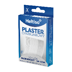 HELTISO, Plaster opatrunkowy do cięcia włókninowy 1mx 8cm, 1 szt.