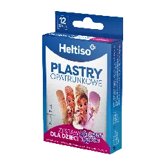 HELTISO, Plastry opatrunkowe Zestaw dla dzieci, Księżniczki i Wróżki, 12 szt.