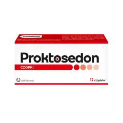 Proktosedon, czopki doodbytnicze, 12 szt.