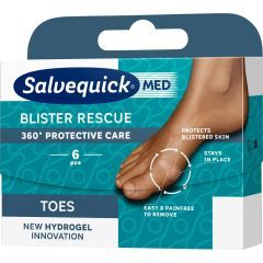Salvequick Med Blister Rescue Toes, plastry na pęcherze, 6 szt.