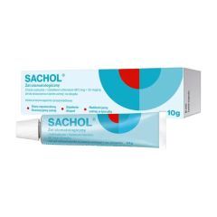 Sachol żel stomatologiczny, do stosowania w jamie ustnej i na dziąsła, 10 g