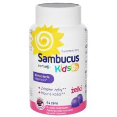Sambucus Kids D3, zelki, 64 szt