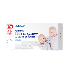 HELTISO Test ciążowy płytkowy do użytku domowego, 2szt.