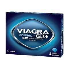 Viagra Connect Max, 50 mg, tabl.powl., 4 szt
