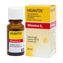 Vigantol,500mcg/ml(20 000IU/ml)krop.dou(i.rów)MDZ,Łotw,10ml