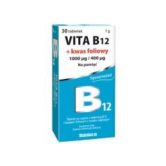 Vita B12 + kwas foliowy, tabl.do ssania, 30 szt