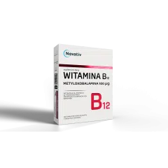 Novativ Witamina B12 Metylokobalamina 100 μg, 120 tabletek 