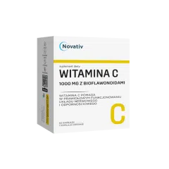 Novativ Witamina C 1000 mg z bioflawonoidami, kaps.,60 szt