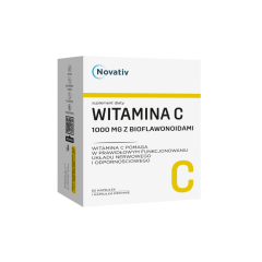 Novativ Witamina C 1000 mg z bioflawonoidami, kaps.,60 szt