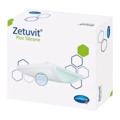 Zetuvit Plus Silicone, opatrunek silikonowy, 20 cm x 25 cm, 1 szt. (z opakowania 10 szt.)