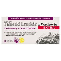 Tabletki Emskie z Wadowic Extra, tabl.do ssania, 12 szt