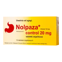 Nolpaza control, 20 mg,tabl.dojelit,(i.row),Delf,Rum,15szt