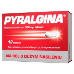 Pyralgina, 500 mg, tabletki, 12 szt.