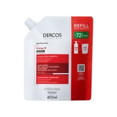Vichy Dercos Energy+, szampon wzmacniający, refill, 400ml