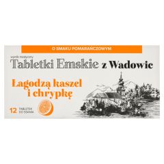Tabletki Emskie z Wadowic, tabl.d/ssania, o sm.pomar., 12szt