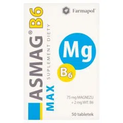 Asmag B6 Max, tabletki, 50 szt.