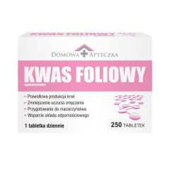 Domowa Apteczka Kwas foliowy, tabletki, 250 szt.