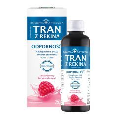 Domowa Apteczka Tran z rekina, płyn o smaku malinowym, 250 ml