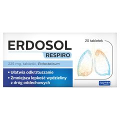 Erdosol Respiro, 225 mg, tabl., 20 szt