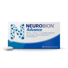 Neurobion Advance, 100 mg+50 mg+1 mg, tabl.powl., 30 szt