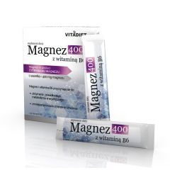 Magnez 400 z witamina B6, prosz., 4,1 g, 14 sasz.