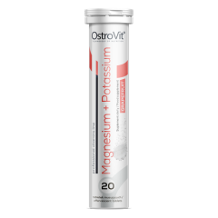 OstroVit, Magnez + Potas 20 tabletek musujących, grejpfrut