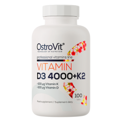 OstroVit, Witamina D3 4000 IU + K2, tabletki, 100 szt.