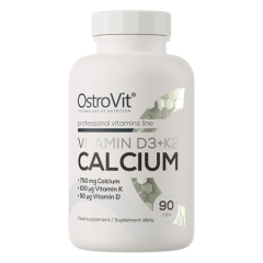 Vitamin D3 + K2 Calcium, tabl., 90 szt