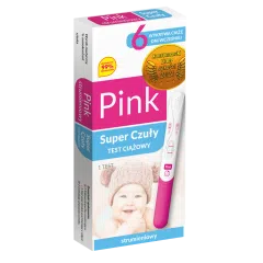 Test Ciążowy Pink Strumieniowy Super Czuły, 1 szt.