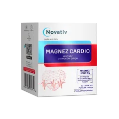 Novativ Magnez Cardio, tabletki powlekane, 50 sztuk