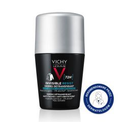 Vichy Homme Invisible Resist 72 h, antyperspirant przeciw śladom, 50 ml