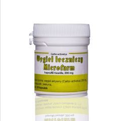 Węgiel leczniczy Microfarm, 200 mg, kapsułki, 20 szt.