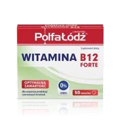 Vitaminum B12 Forte, Polfa Łódź, 10 µg, tabletki, 50 szt.