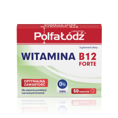 Vitaminum B12 Forte, Polfa Łódź, 10 µg, tabletki, 50 szt.