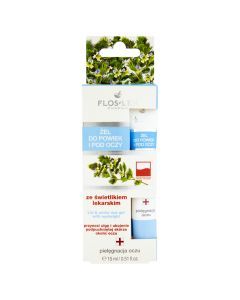 Flos-Lek Pharma, żel do powiek i pod oczy, ze świetlikiem lekarskim, 15 ml