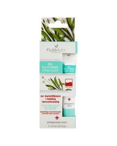Flos-Lek Pharma, żel do powiek i pod oczy, ze świetlikiem i babką lancetowatą, 15 ml