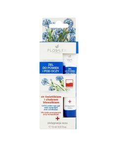 Flos-Lek Pharma, żel do powiek i pod oczy, ze świetlikiem i chabrem bławatkiem, 15 ml