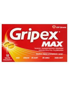 Gripex Max, tabletki powlekane, 10 szt.