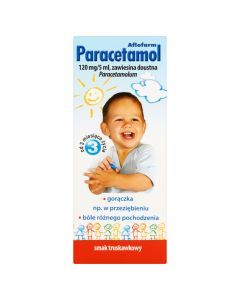 Paracetamol Aflofarm, (120 mg / 5 ml), zawiesina doustna, 100 ml
