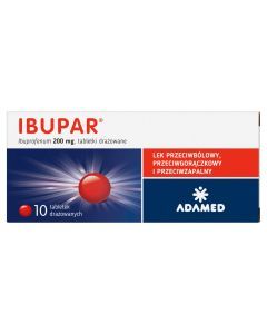 Ibupar, 200 mg, tabletki drażowane, 10 szt.
