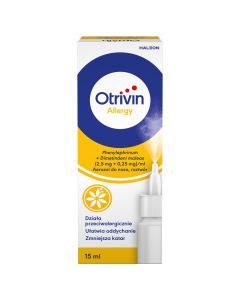 Otrivin Allergy, 2,5mg+0,25mg/ml, aerozol do nosa, 15 ml
