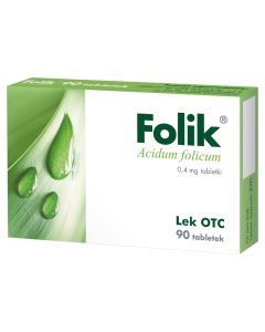 Folik, 0,4 mg, tabletki, 90 szt.