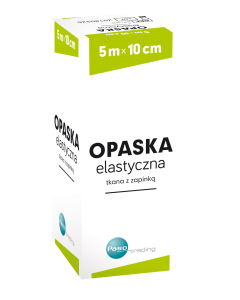 Opaska elastyczna, tkana, z zapinką, 5 m x 10 cm, 1 szt. (Paso)